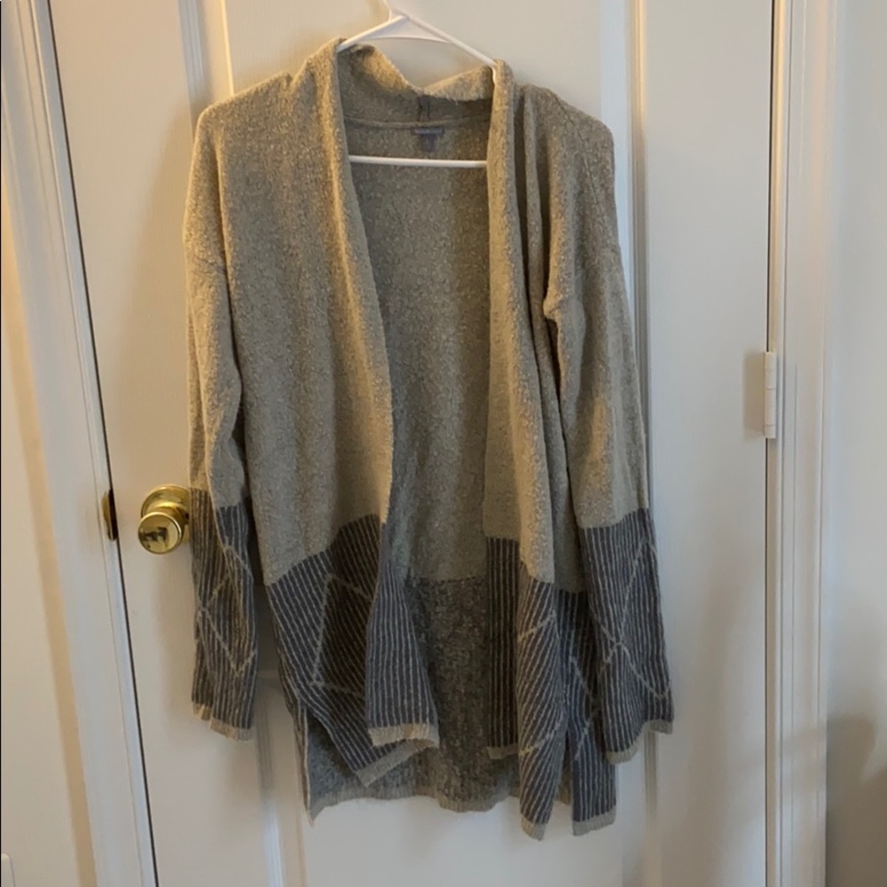 Gray cardigan
